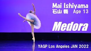 【バレエ】Mai Ishiyama (Age 13) Medora from Le Corsaire メドーラ 海賊 ballet 1st place at YAGP LA JAN 2022