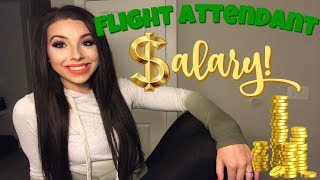 HOW MUCH DO FLIGHT ATTENDANTS MAKE IN 2018/2019?!