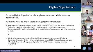 Minnesota Housing: Stable Housing Organization Relief Program SHORP Information Session