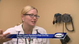 Pollen count numbers on the rise as allergy season gets underway