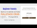 Fullstack Nextjs14 Crud Application | prisma postgresql server actions beginner friendly project