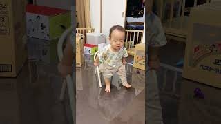 【珍行動】とにかく椅子の音を鳴らしたくて奮闘した結果・・ [day483] #shorts #kidsvideo #challenge #1year