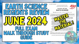 June 2024 New York State Earth Science Regents Full Exam Review | Ultimate Study Guide for Success