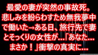 【感動する話】最愛の妻が突然の事故死。悲しみを紛らわすため無我夢中で働いた→ある日、旅行先で妻とそっくりの女性が…「あなた…まさか！」衝撃の真実に…【泣ける話】朗読