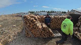 Stack Split Repeat. Making firewood never stops.