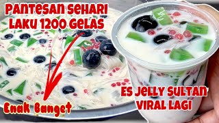 PANTESAN LAKU SAMPAI RIBUAN GELAS ‼️ TERNYATA MEMANG ENAK BANGET ES JELLY SULTAN VIRAL