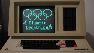 TRS-80 (CP-500) Olympic Decathlon running under NEWDOS/80