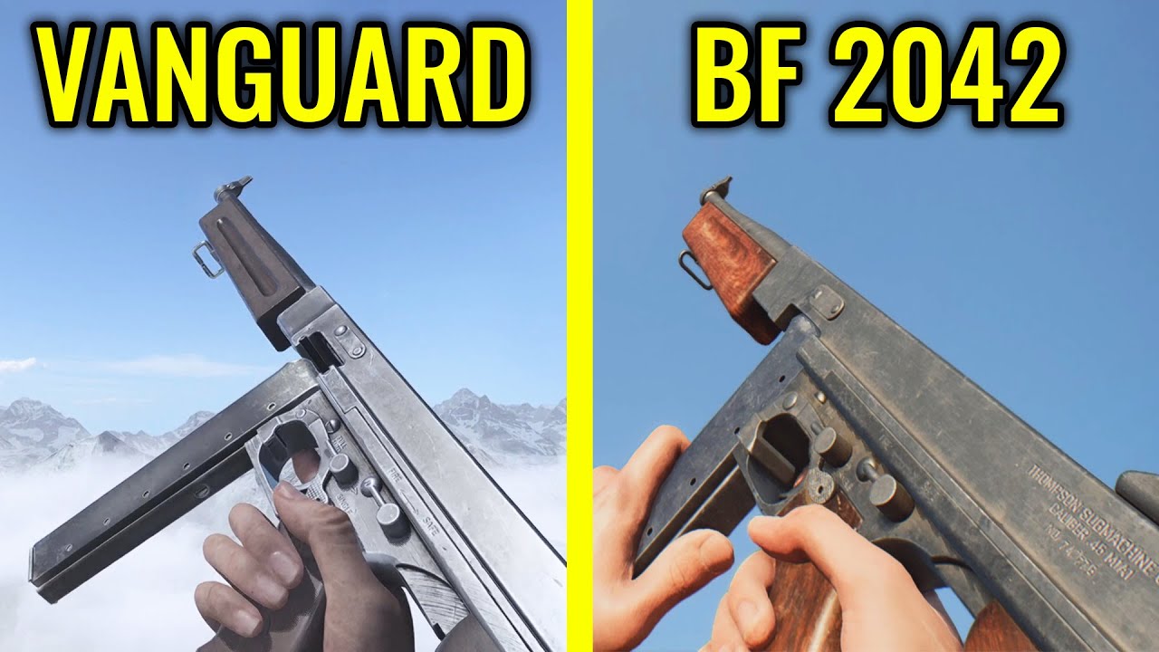 COD Vanguard Vs Battlefield 2042 - Weapons Comparison - YouTube