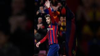 Pique 2022-2008 🥺💔 #shorts #football #messi #ronaldo #neymar #skills #pique #goals