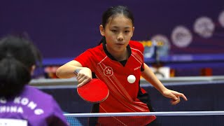 Wong Hoi Tung 黃凱彤 (Hong Kong China) vs Minnie Soo Wai Yam 蘇慧音 (Hong Kong China).