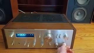 Pioneer SA-7800 Integrated Amplifier \u0026 ADS L710 Demo