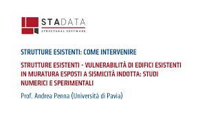 Strutture esistenti - Vulnerabilità di edifici esistenti in muratura esposti a sismicità indotta