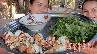 Asian food របៀបស្ងោរពងទាកូនជាមួយទឹកដូងមានរស់ជាតិឆ្ងាញ់ How to boil baby duck eggs with coconut