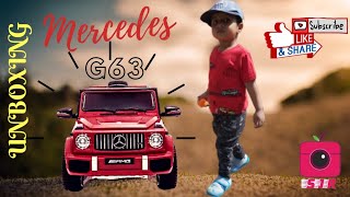 12V MERCEDES G63 RIDE ON CAR WITH PARENT REMOTE CONTROL UNBOXING AND ASSEMBLING