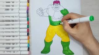 How to color Hulk Marvel Comics