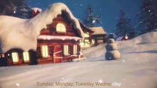 Days of the Week - Christmas Version