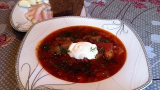 Домашний Борщ со Свиными Ребрышками / Украинский Борщ / Ukrainian Borsch / Простой Пошаговый Рецепт