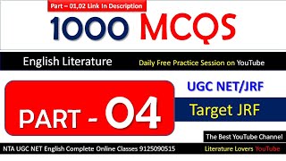 Top 1000 MCQs In English Literature Part - 04 By AKSRajveer