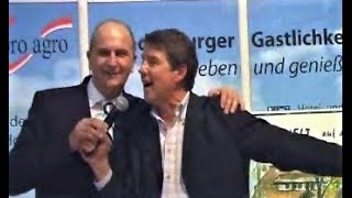 Dietmar Woidke und Wolf-Dieter Herrmann besingen  die \