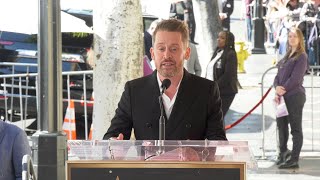 Macaulay Culkin Speech at his Hollywood Walk of Fame Star Ceremony