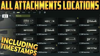 Ghost Recon Breakpoint | ALL ATTACHMENTS BLUEPRINTS LOCATION (timestamps included)