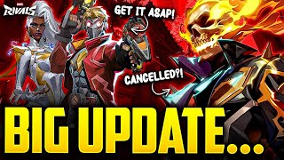 Marvel Rivals Revealed SAD NEWS... Ghost Rider Cancelled? Big Update, Free Skins \u0026 More