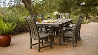 POLYWOOD® Vineyard 7-Piece Dining Set in Vintage Finish - PWS407-1-V