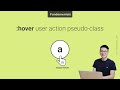 :hover CSS pseudo-class selector -  🌱 Fundamentals- CSS selectors #css #CSSselectors