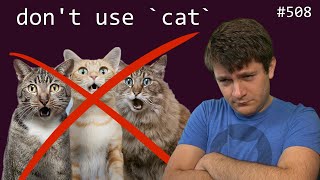 don't use cat! (intermediate) anthony explains #508