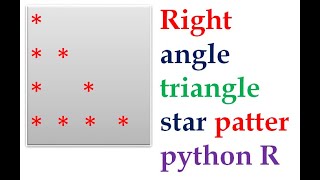 p13 how to write the patterns in left empty right angle triangle python program pattern