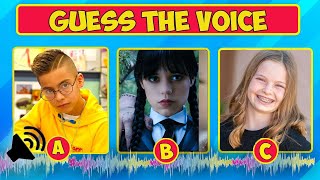 Guess YouTubers & Wednesday Character by the Voice🔥(Netflix the royalty family Ferran Salish Matter)