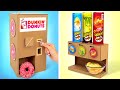 How to Make Awesome Donuts And Pringles Dispensers || DIY Cardboard Project