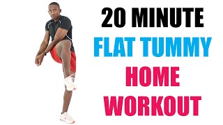 20 Minute Flat Tummy Home Workout/ Lose Belly Fat Fast 🔥 Burn 210 Calories 🔥