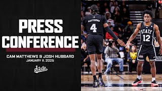 MEN'S BASKETBALL | Cam Matthews \u0026 Josh Hubbard Postgame Press Conference vs Kentucky - 1/11/25