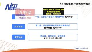 点金手直播控流师，流量掌控拆解认知，干货满满   3 整体控流能力提升 直播间分段流量运营模型