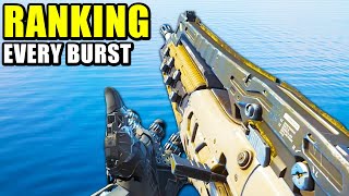 Ranking Every BURST WEAPON in Cod History WORST to BEST