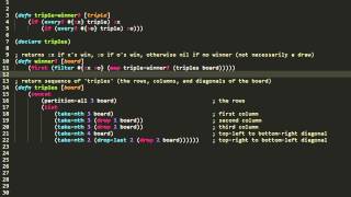 Clojure - PRACTICAL: tic-tac-toe (1/3)