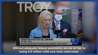 Sen. Kirsten Gillibrand and Lt. Gov. Kathy Hochul fight for access to child care in New York State