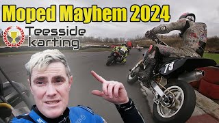 4 Hours of Racing a Pit Bike ! | 2024 Teeside Moped Mayhem | #pitbikesupermoto #pitbike