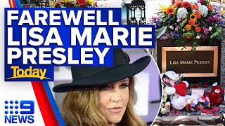 Lisa Marie Presley farewelled in emotional tribute at Graceland | 9 News Australia