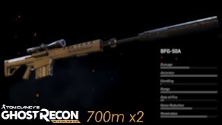 Wildlands | BFG-50A / T5Xi Tactical at 700m x2