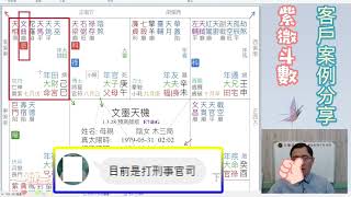 紫微洩天機客戶案例:命宮坐文曲生年忌為家人打官司