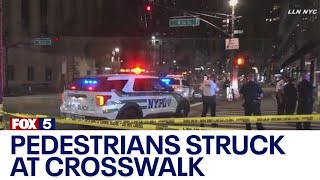 7 pedestrians struck by driver at NYC crosswalk