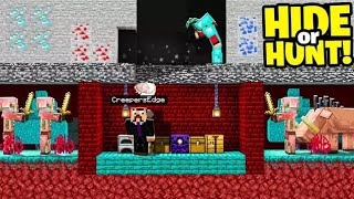 i made a SECRET Minecraft 1.16 Nether Base (Hide or Hunt #1)