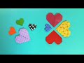 라라아트 색종이한장으로 초간단하트종이접기 how to make a paper heart origami