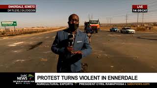 Protest over electricity and water turns violent in Ennerdale