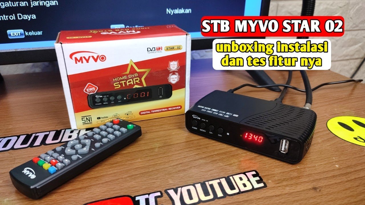 Review Stb Myvo Star 02 + Cara Pasang Stb Myvo Star 02 Ke Tv - YouTube