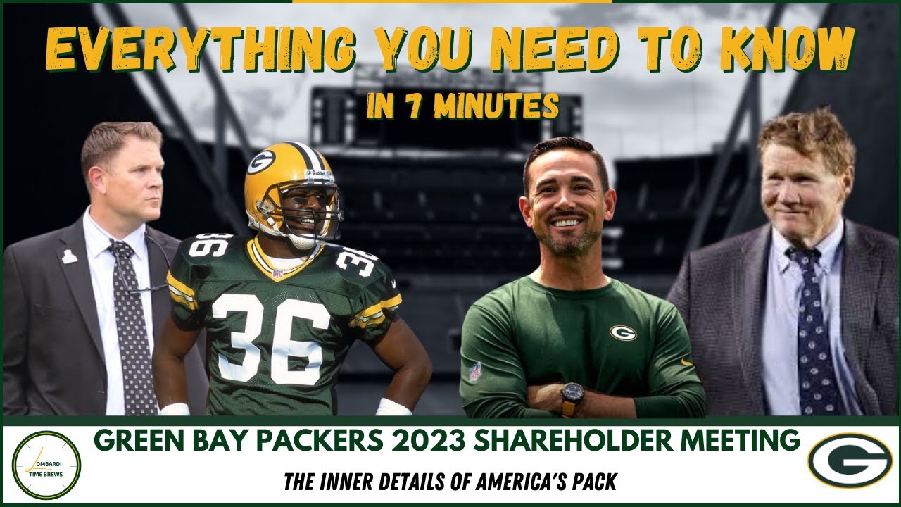 The Green Bay Packers 2023 Shareholder Meeting- Packers Recap In Under ...