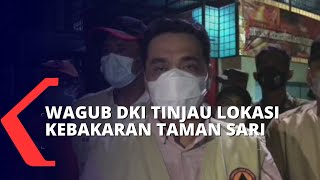 Ahmad Riza Patria Tinjau Lokasi Kebakaran Permukiman Taman Sari