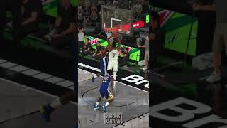 KEVIN DURANT Two Handed SLAM Over Looney #SHORTS
